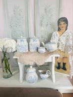 Burleigh asiatic Pheasanths light blue servies, Antiek en Kunst, Ophalen