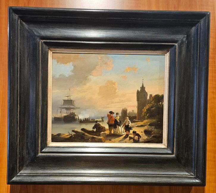 Schilderij Jan Michel Ruyten (1813-1881), Antiek en Kunst, Kunst | Schilderijen | Klassiek, Ophalen of Verzenden