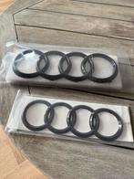 Hoogglans zwarte audi embleem voor en achter, Ophalen of Verzenden, Nieuw, Audi