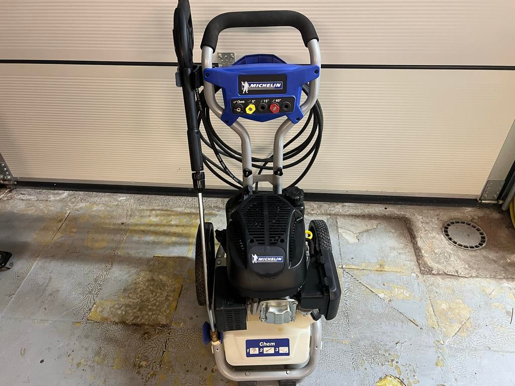 Michelin Hogedrukreiniger - Benzine 210 bar, Ophalen, Gebruikt, Benzine, Met regelbare waterdruk