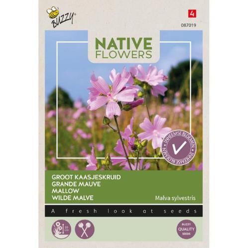 ZADENZAKJE Groot kaasjeskruid (Malva sylvestris), Tuin en Terras, Bloembollen en Zaden, Zaad, Ophalen of Verzenden