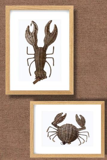 Rivièra maison rustic rattan crab & kreeft beschikbaar voor biedingen