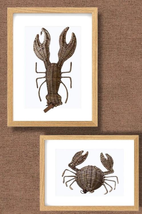Rivièra maison rustic rattan crab & kreeft, Huis en Inrichting, Woonaccessoires | Overige, Nieuw, Ophalen of Verzenden