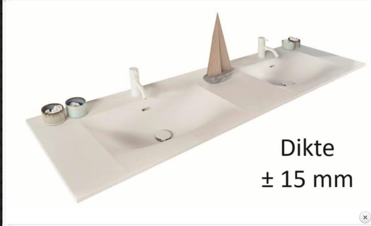 Detremmerie wastafel 140x50, Huis en Inrichting, Badkamer | Badkamermeubels, Zo goed als nieuw, Wasbak of Wastafel, Minder dan 100 cm