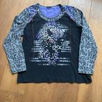 Frank Walder longsleeve panter t-shirt lange mouw - maat 42, Kleding | Dames, Tops, Zwart, Maat 42/44 (L), Ophalen of Verzenden