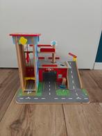 ZGAN Bigjigs houten garage, Ophalen of Verzenden, Zo goed als nieuw, Overige typen