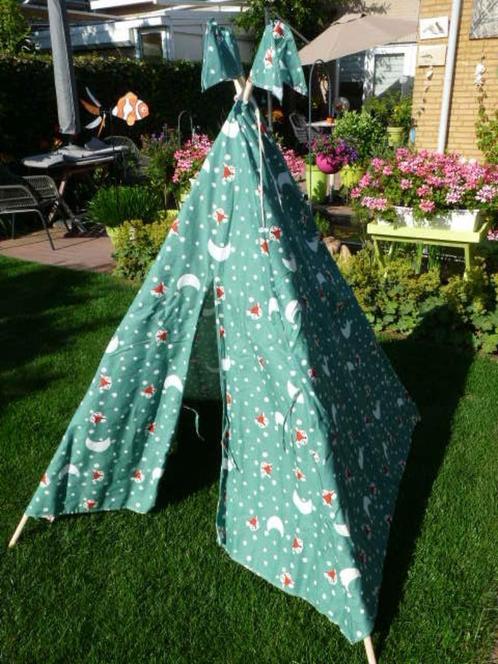 Groene Houten tipitent Nieuw in verpakking, Kinderen en Baby's, Speelgoed | Speeltenten, Nieuw, Ophalen of Verzenden