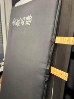 Bed 180x200 ombouw met hoofdbord grijs, Ophalen, Gebruikt, Tweepersoons, 180 cm