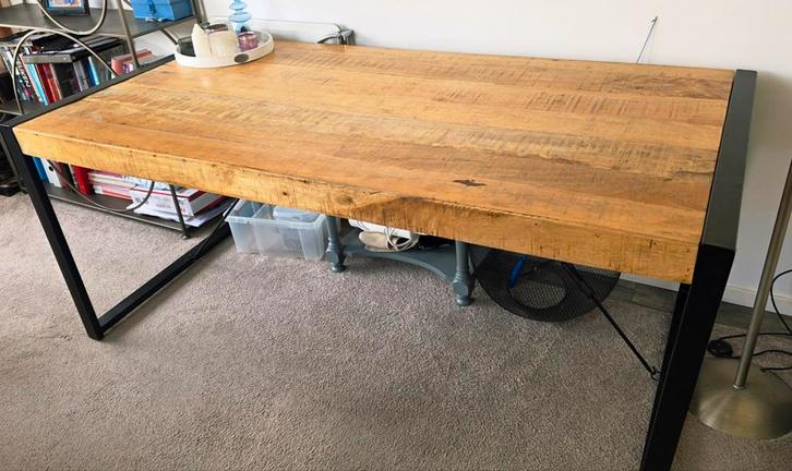 Mooie Mango Houten Eettafel, Huis en Inrichting, Tafels | Eettafels, Zo goed als nieuw, 50 tot 100 cm, 150 tot 200 cm, Rechthoekig