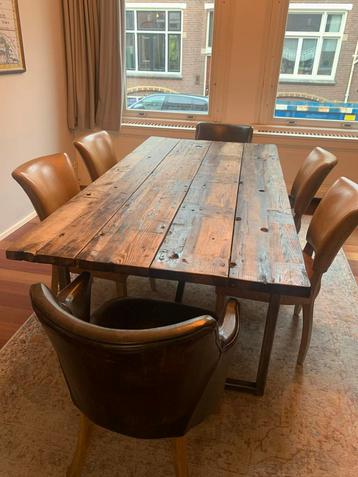 Timothy Oulton Eettafel + 6 Stoelen beschikbaar voor biedingen