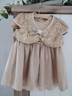 Kerstjurk kerstjurkje goud met pailletten jasje mt 86, Meisje, Jurkje of Rokje, Ophalen of Verzenden, Zo goed als nieuw