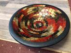 Decoratieve mozaiek schaal, Ophalen of Verzenden, Zo goed als nieuw, Rond, Glas