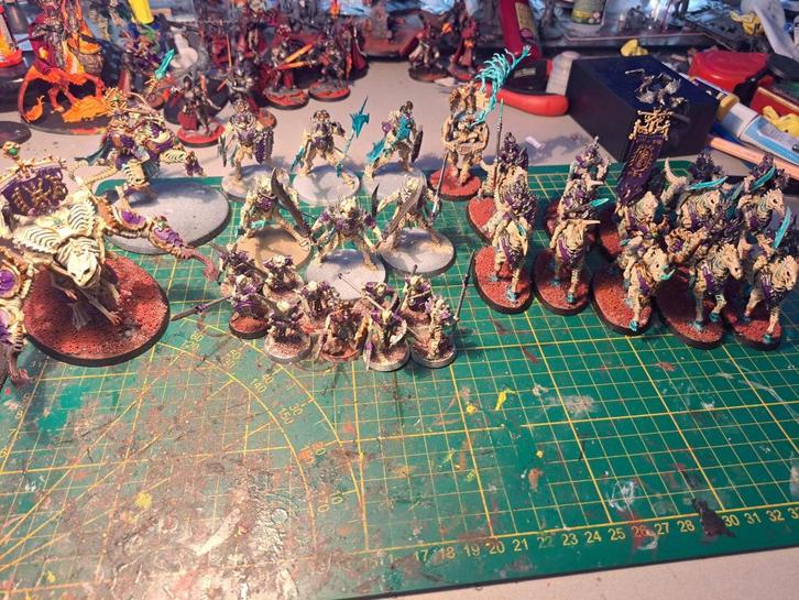 Ossiarch Bonereapers leger voor Age of Sigmar, Hobby en Vrije tijd, Wargaming, Gebruikt, Warhammer, Figuurtje(s), Geverfd, Ophalen of Verzenden