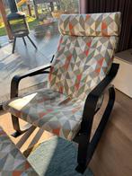 IKEA Schommelstoel met voetenbank, Huis en Inrichting, Fauteuils, Ophalen, 75 tot 100 cm, Zo goed als nieuw, 50 tot 75 cm