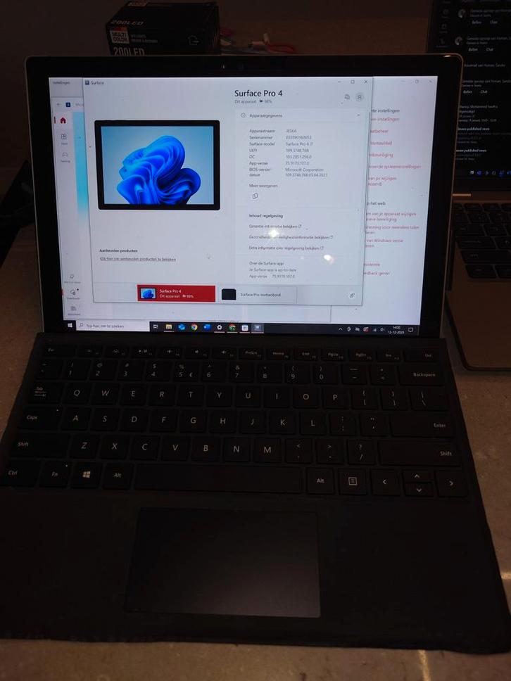 Microsoft Surface Pro 4 - i7, 256GB tekst lezen, Computers en Software, Windows Laptops, Gebruikt, 12 inch, SSD, 2 tot 3 Ghz, 8 GB