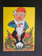 Oude Prentkaart Kabouter met Kopje, Verzenden, 1960 tot 1980, Gelopen