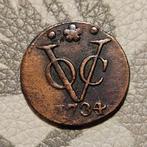 Mooie oude munt VOC duit Holland overslag 1734/1726, Postzegels en Munten, Munten | Nederland, Ophalen of Verzenden, Vóór koninkrijk