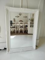 Grote brocante spiegel met geslepen rand, Ophalen, Gebruikt, 100 tot 150 cm, 75 tot 100 cm