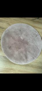 Vloerkleedje/bont tapijt oudroze/lila ø 80 cm, Huis en Inrichting, Stoffering | Tapijten en Kleden, Ophalen, Overige kleuren, Rond