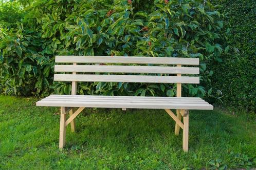 Houten tuinbank 150 cm – voor 3 personen – van €145 voor €50, Huis en Inrichting, Woonaccessoires | Wandplanken en Boekenplanken