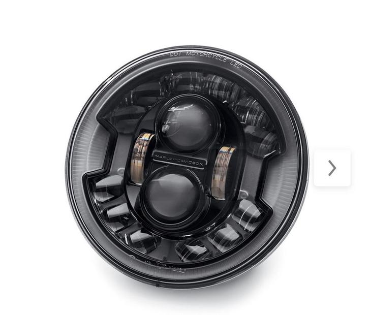 Dynamische LED Koplamp Harley Davidson 7 inch - 67700427A, Motoren, Onderdelen | Harley-Davidson, Gebruikt, Ophalen of Verzenden