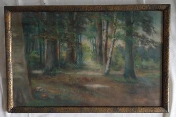 P. Zeeman (XXe) - Bospad - Pastel - 1950 beschikbaar voor biedingen