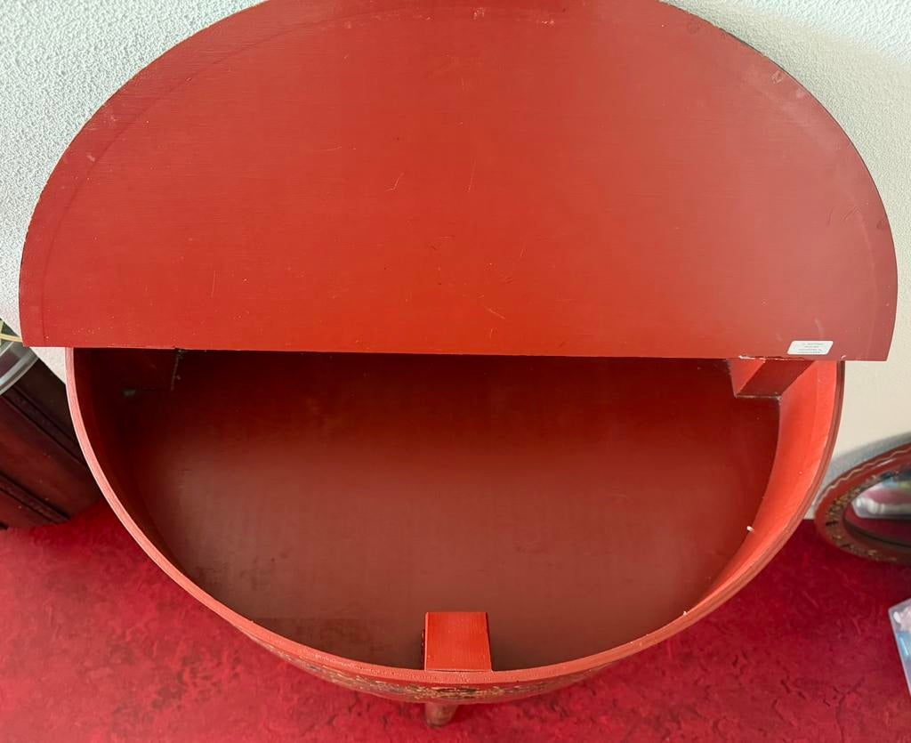 Prachtig toilettafeltje origineel Hindeloopen schilderwerk, Ophalen of Verzenden