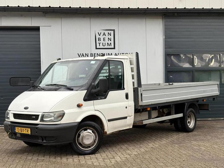 Ford Transit 350L 2.4TDCi 137pk Airco 3-pers. OPEN LAADBAK, Auto's, Bestelauto's, Bedrijf, Te koop, ABS, Airbags, Airconditioning