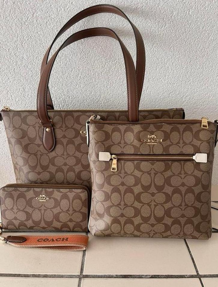 Coach Tassen Set Met Portemonnee Nieuw, Sieraden, Tassen en Uiterlijk, Tassen | Damestassen, Nieuw, Schoudertasje, Bruin, Ophalen of Verzenden
