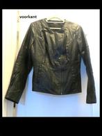 Prachtige Zwarte Leren BIKERJAS maat L /38-40!, Maat 38/40 (M), Verzenden, Zwart, Nieuw
