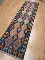 Handgeweven oosterse wollen kelim loper 290x79, Huis en Inrichting, Info@SlatsAntiek.nl, Vof Slats Antiek, Rechthoekig, Herenstraat 31 leiden