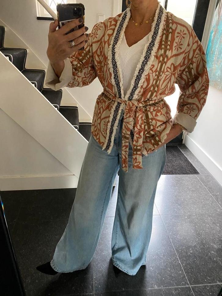 Summum, super leuke en mooie gevoerde kimono, one size, Kleding | Dames, Jasjes, Kostuums en Pakken, Zo goed als nieuw, Jasje