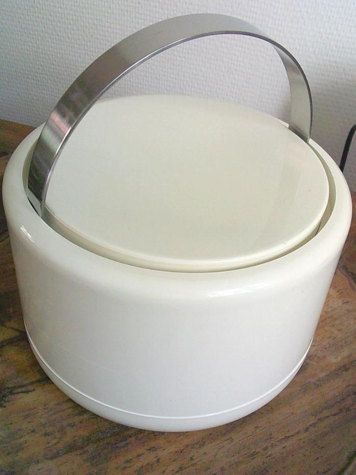 VINTAGE ronde draagbare ijs bucket Stelton 70 jaren, Huis en Inrichting, Keuken | Keukenbenodigdheden, Gebruikt, Ophalen of Verzenden