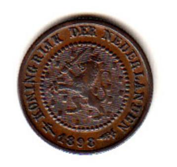 1/2 cent 1898, Kroningsjaar Wilhelmina, kwaliteit beschikbaar voor biedingen