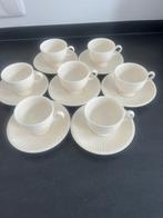 Wedgwood Queen's Ware Edme Kop en Schotels (7 stuks), Overige typen, Ophalen of Verzenden, Zo goed als nieuw, Wedgwood