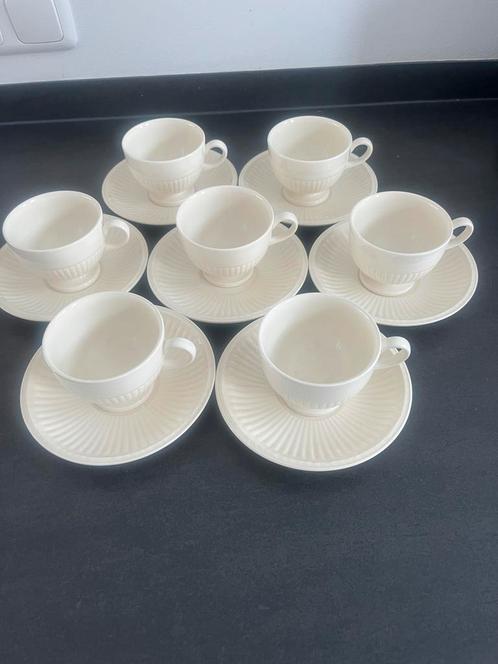 Wedgwood Queen's Ware Edme Kop en Schotels (7 stuks), Huis en Inrichting, Keuken | Servies, Zo goed als nieuw, Overige typen, Wedgwood