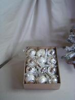 Oude zilveren kerstballen klein en piek vintage, Ophalen of Verzenden, Gebruikt