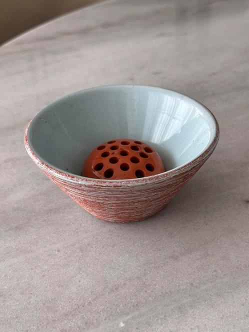Adco Keramiek - Groninger Steenfabriek. Bloemsteker/ ikabana, Tuin en Terras, Bloempotten, Zo goed als nieuw, Aardewerk, Minder dan 25 cm