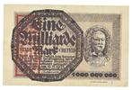 Duitsland 1 miljard Mark 1923 bon Crefeld, Ophalen of Verzenden, Duitsland, Los biljet