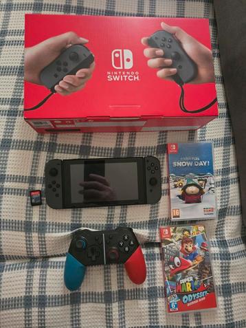 Zgan Nintendo switch V2 2023 met games en doos beschikbaar voor biedingen