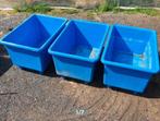Vijverbak 3x blauwe verkoopbak +_ 1500 liter, Tuin en Terras, Vijver-toebehoren, Gebruikt, Ophalen of Verzenden, Vijverbak