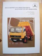 Mercedes Ecoliner Kipper Brochure 1984 709 809 814 914 1114, Ophalen, Mercedes, Zo goed als nieuw, Mercedes-Benz