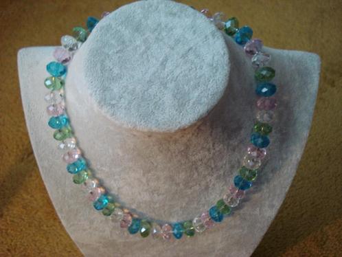 Kristalglas collier, Sieraden, Tassen en Uiterlijk, Kettingen, Nieuw, Overige materialen, Overige kleuren, Met kristal, Ophalen of Verzenden
