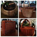 Diverse rieten manden boodschappenmand bloemenmand, Antiek en Kunst, Ophalen of Verzenden