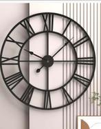 Wandklok Asato Zwart 47cm, Antiek en Kunst, Ophalen of Verzenden
