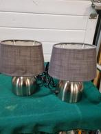tafellampjes metaal touch 2 stuks, Huis en Inrichting, Lampen | Tafellampen, Ophalen of Verzenden, 'T Olde Gre-j, Info@toldegrej.nl