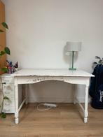 Brocante Bureau Wit, Ophalen of Verzenden, Gebruikt, Bureau