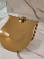 Bladgoud  wc papier houder + handdoek houder, Ophalen of Verzenden, Nieuw