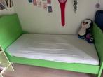Nostalgisch groen houten bed - leuk voor de kinderkamer, Huis en Inrichting, Slaapkamer | Bedden, Ophalen, Gebruikt, 90 cm, Eenpersoons