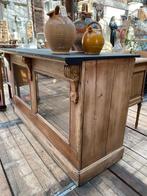 Stoer landelijke balie kast dressoir vitrine toonbank, Antiek en Kunst, Ophalen